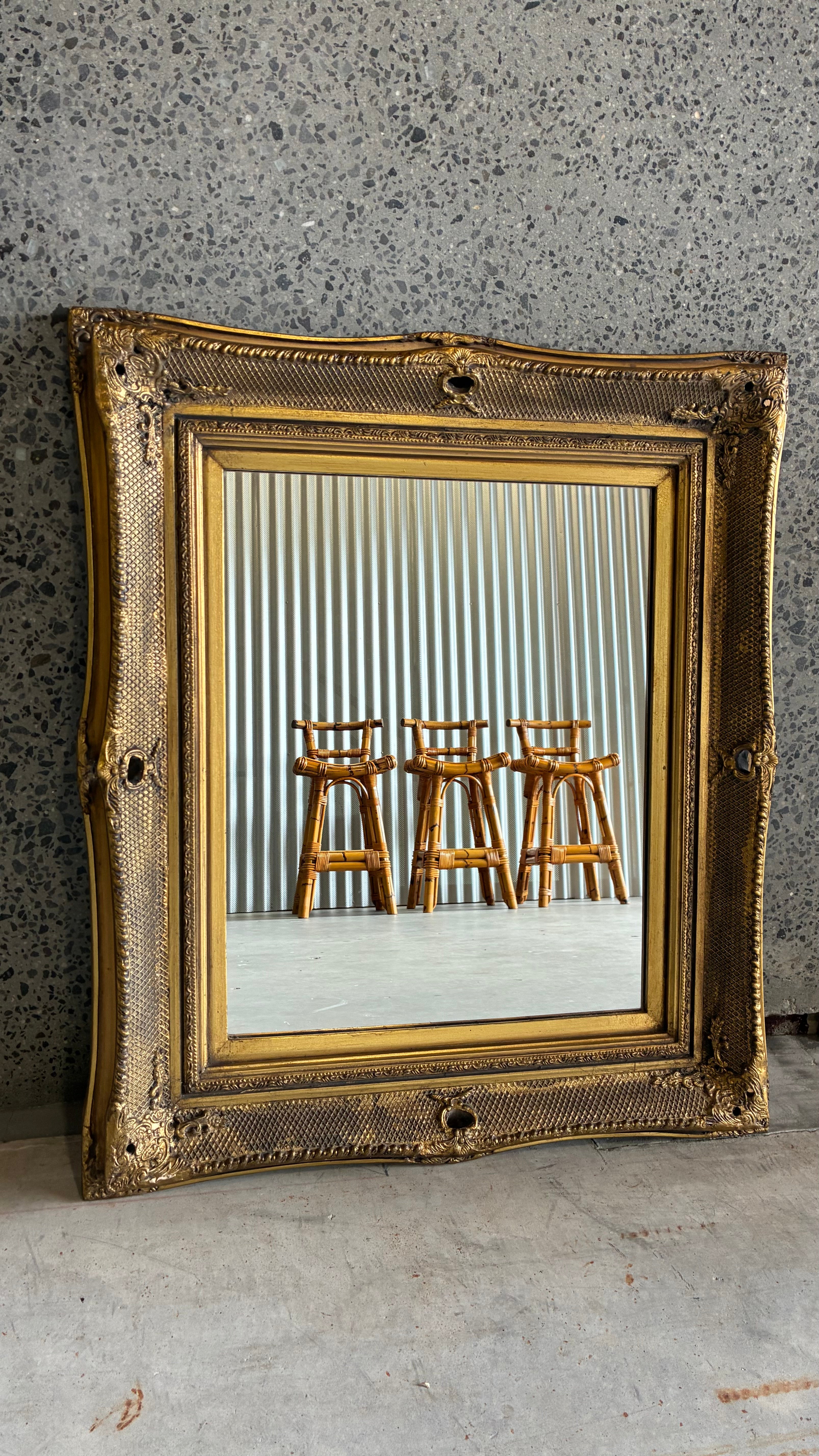 ORNATE GOLD MIRROR