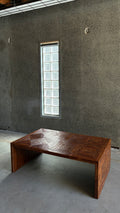 Italian Geometric Bamboo Coffee Table 1970s