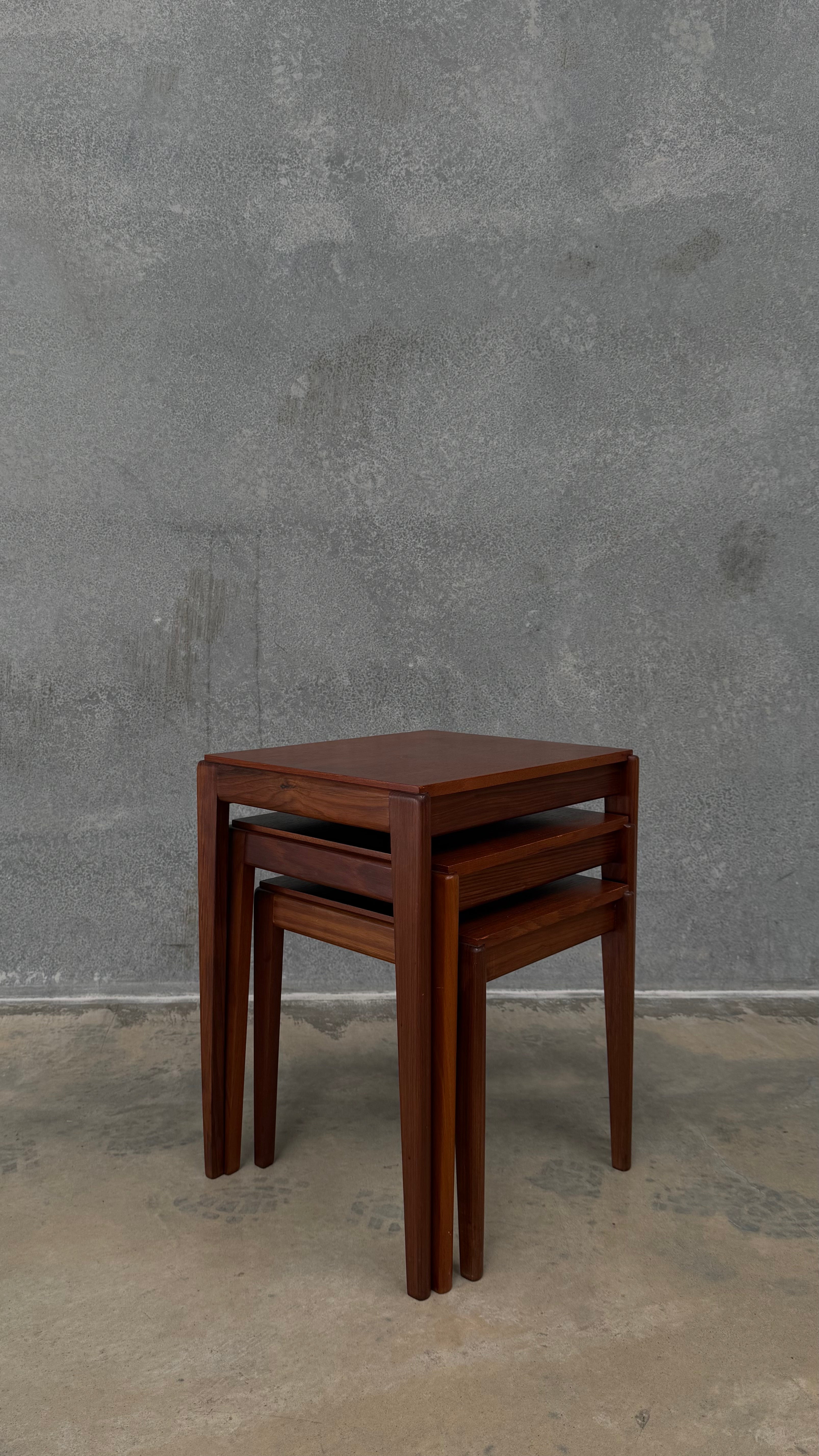Mid-Century Teak Nesting Tables
