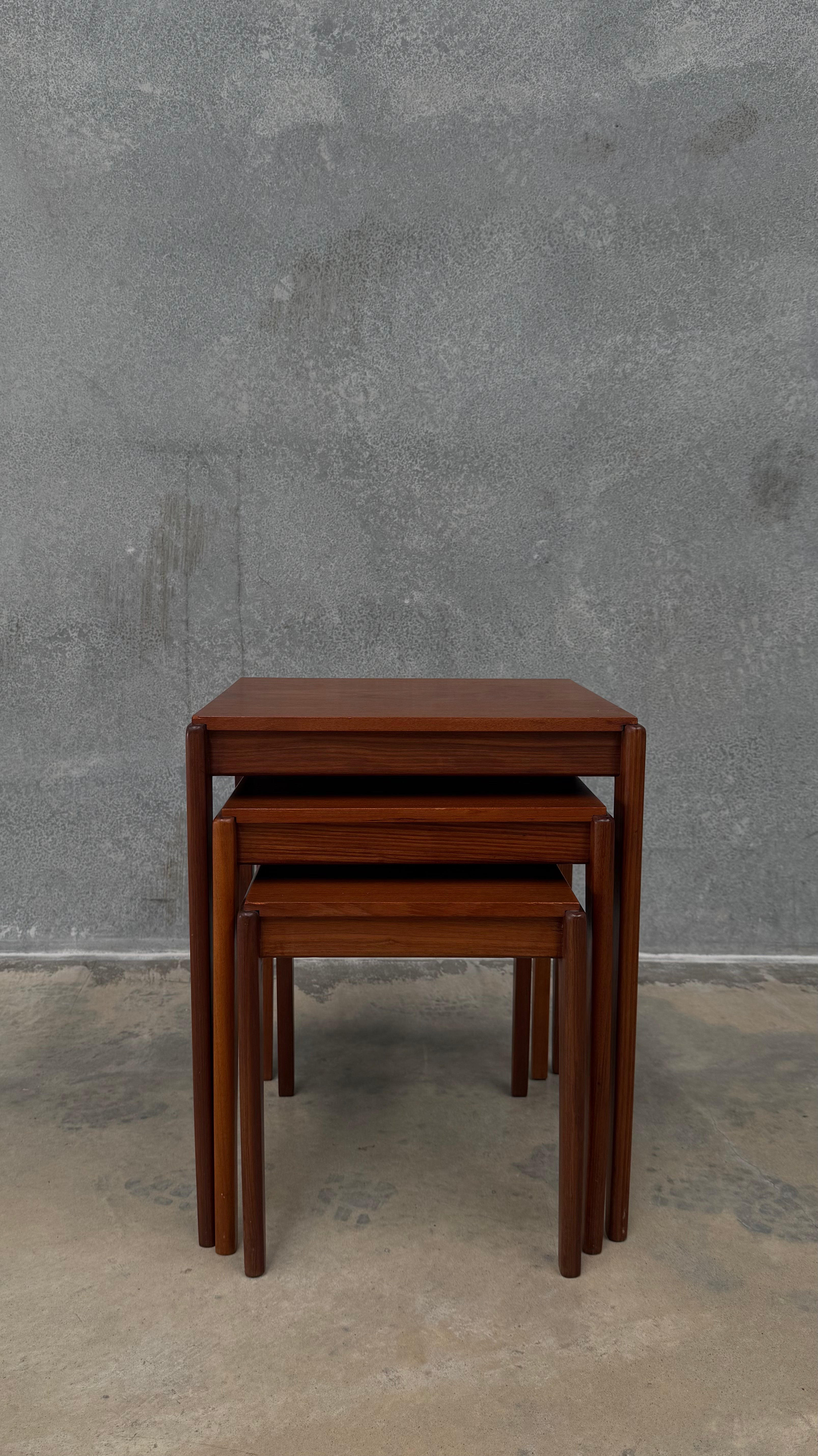 Mid-Century Teak Nesting Tables