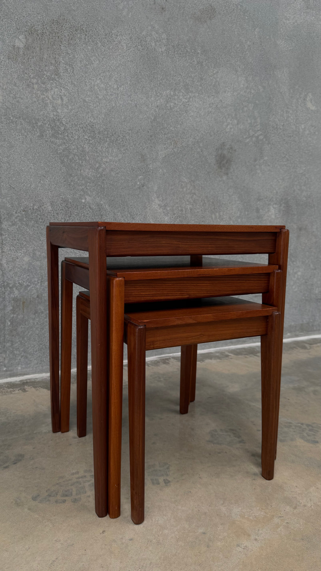 Mid-Century Teak Nesting Tables