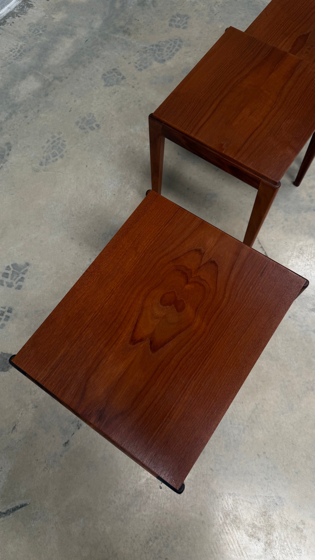 Mid-Century Teak Nesting Tables