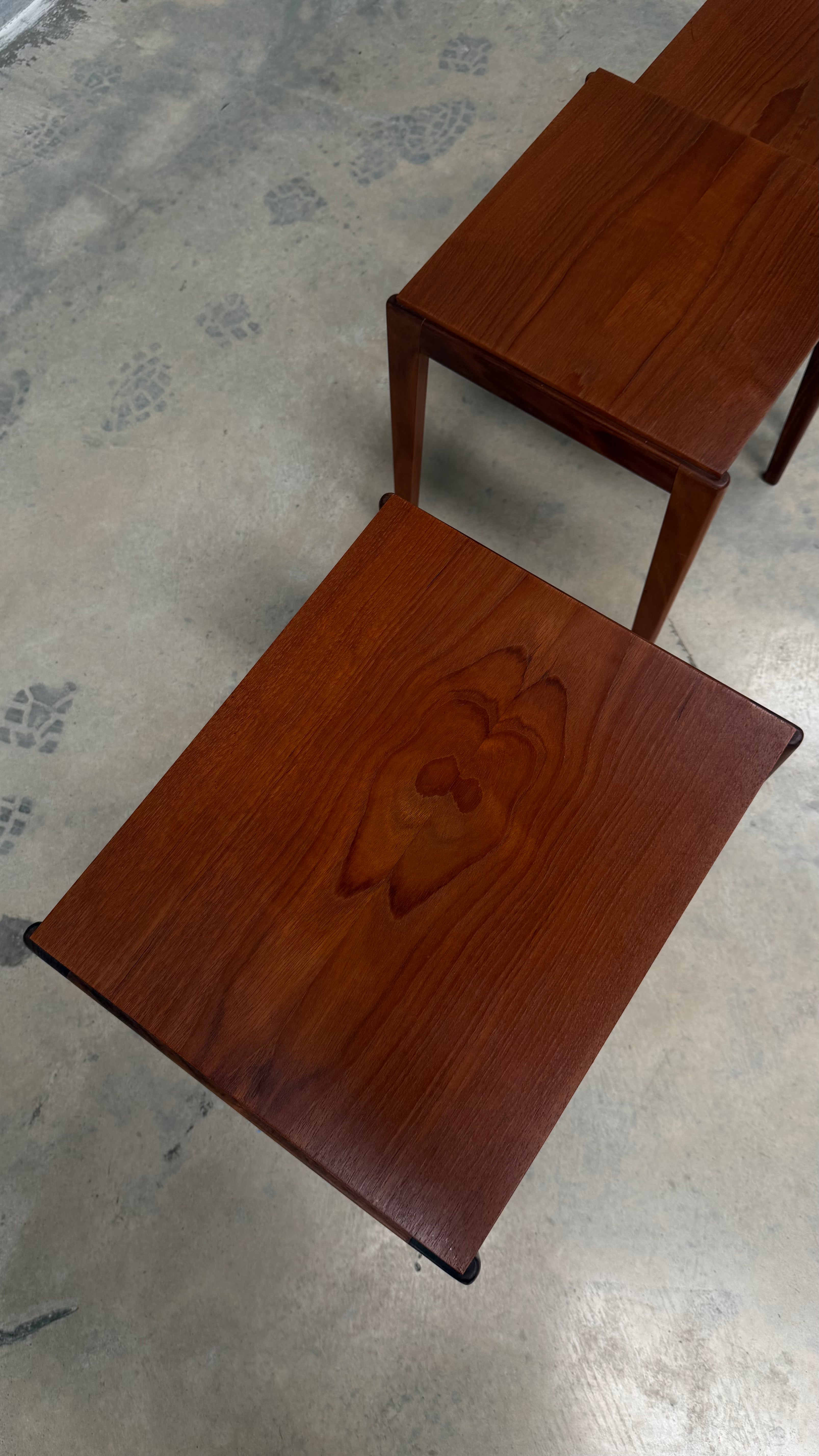 Mid-Century Teak Nesting Tables