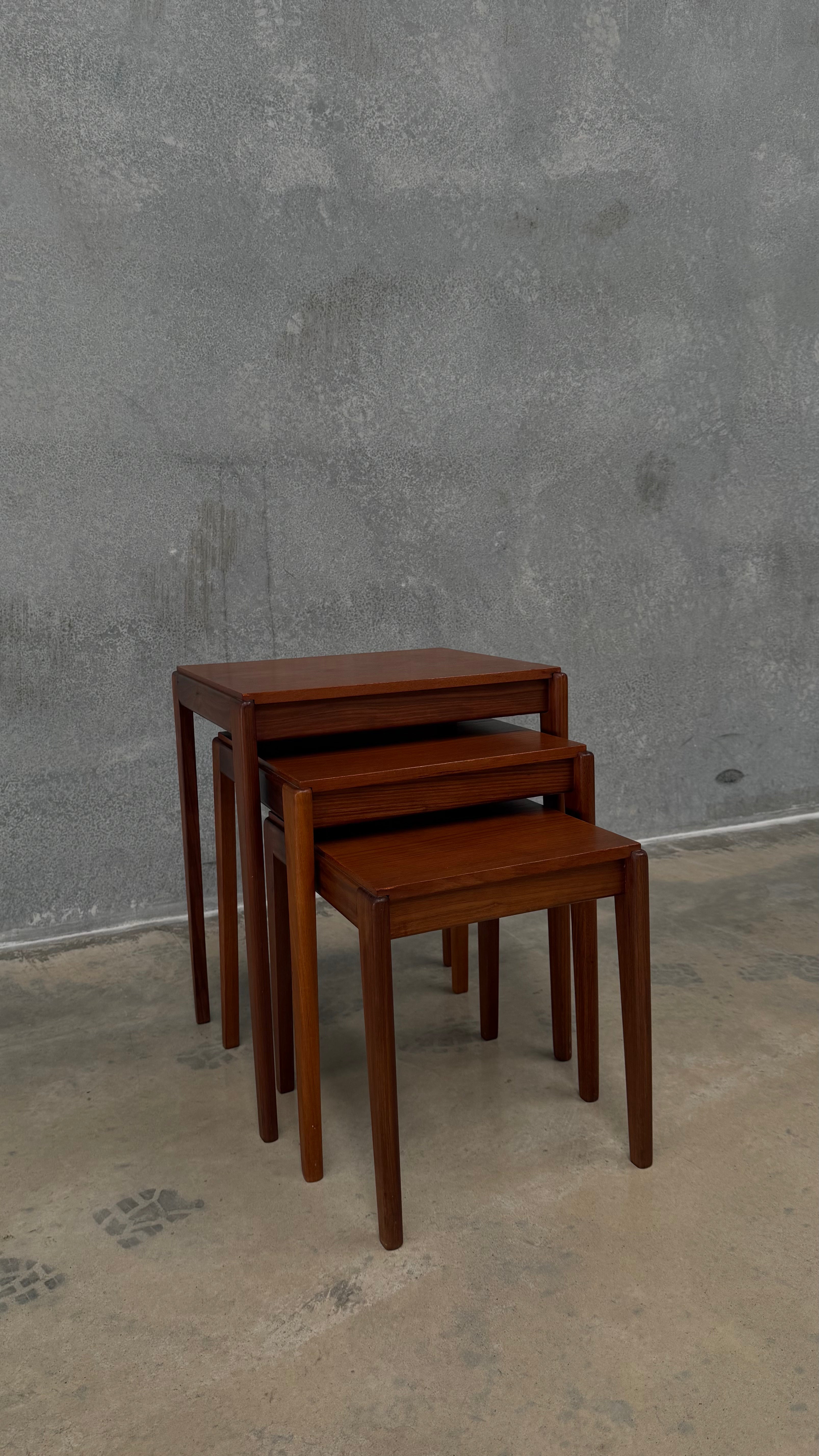 Mid-Century Teak Nesting Tables