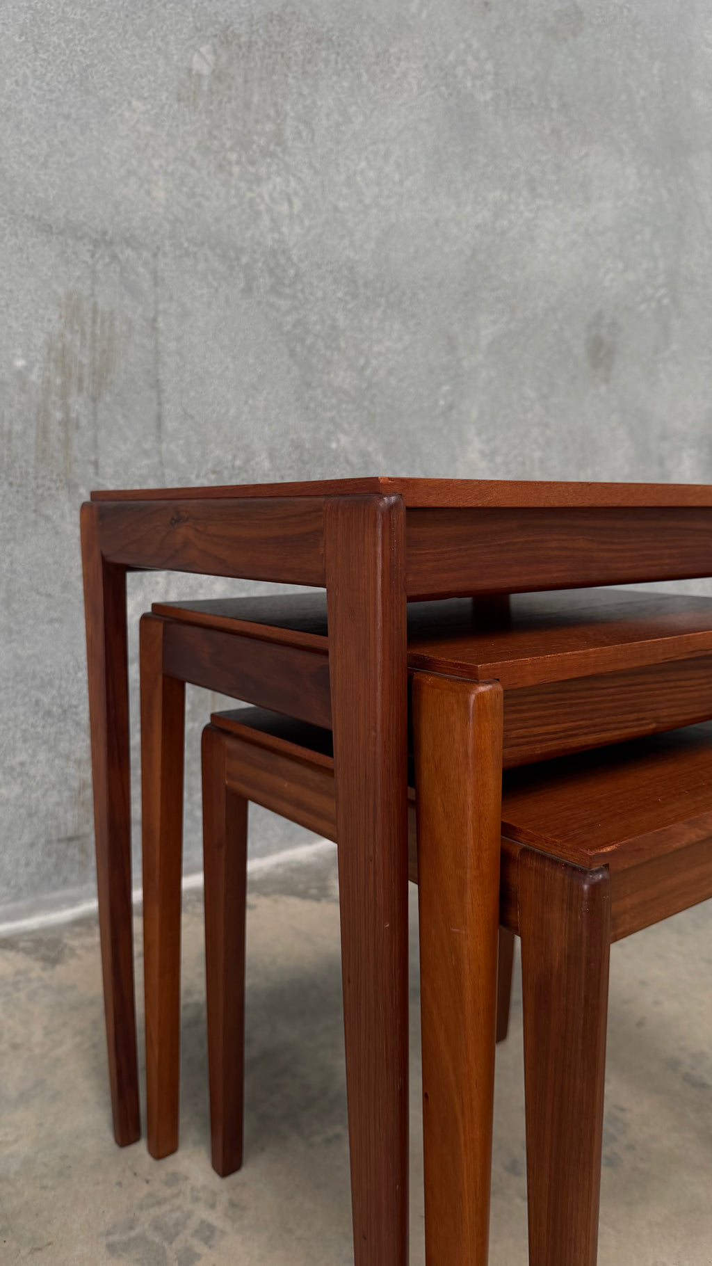 Mid-Century Teak Nesting Tables