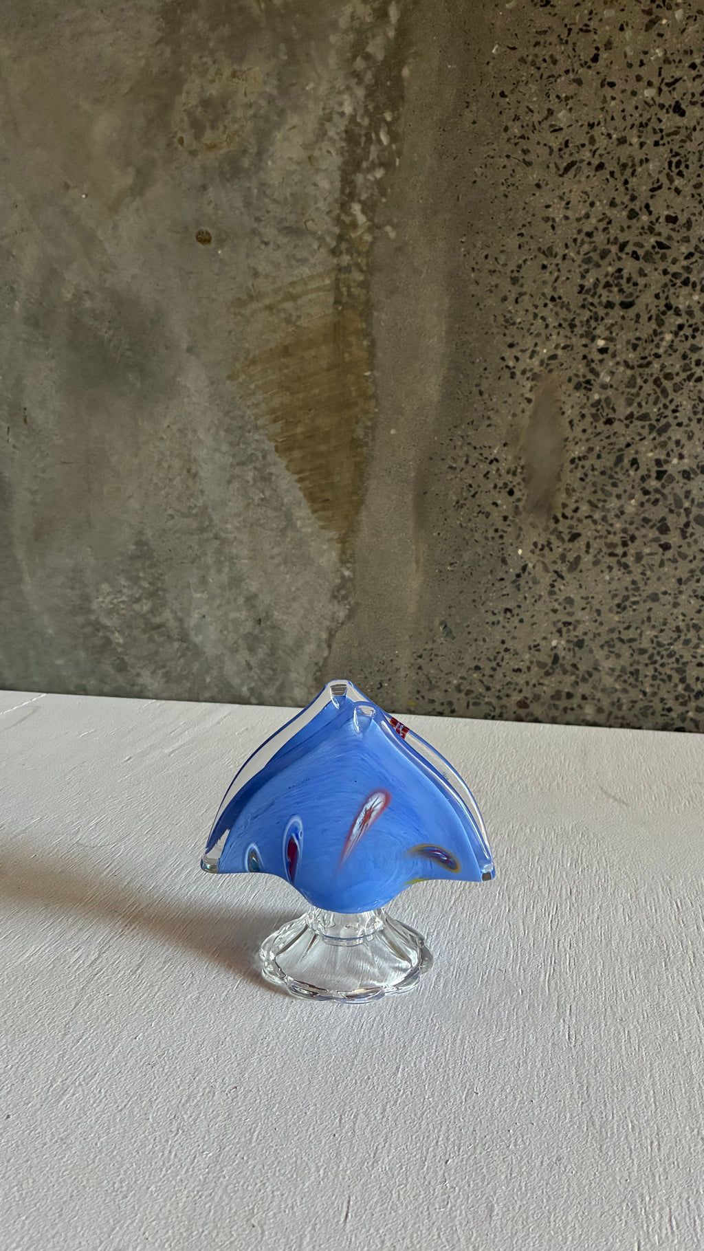 Murano Glass Fan Vase