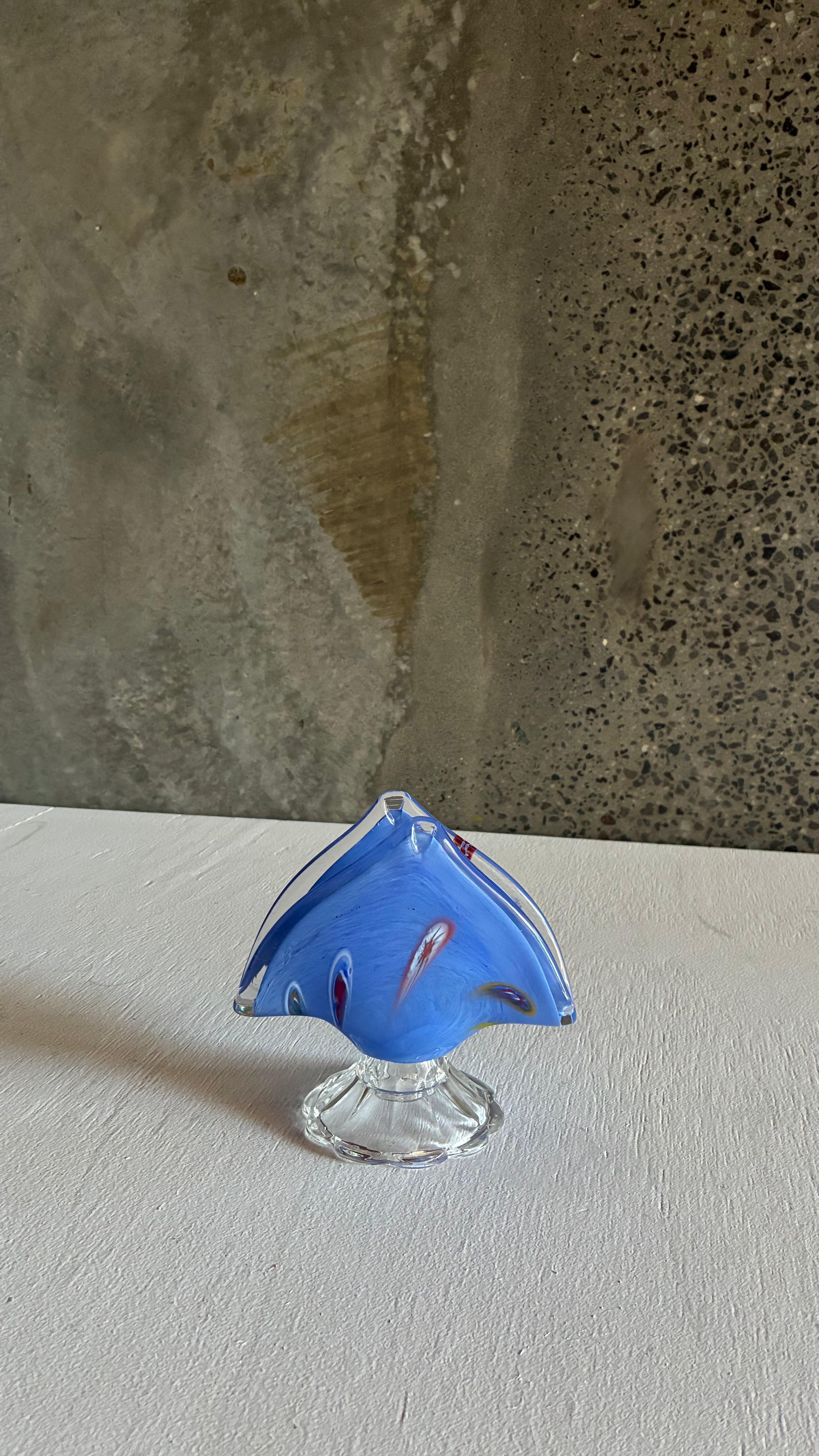 Murano Glass Fan Vase