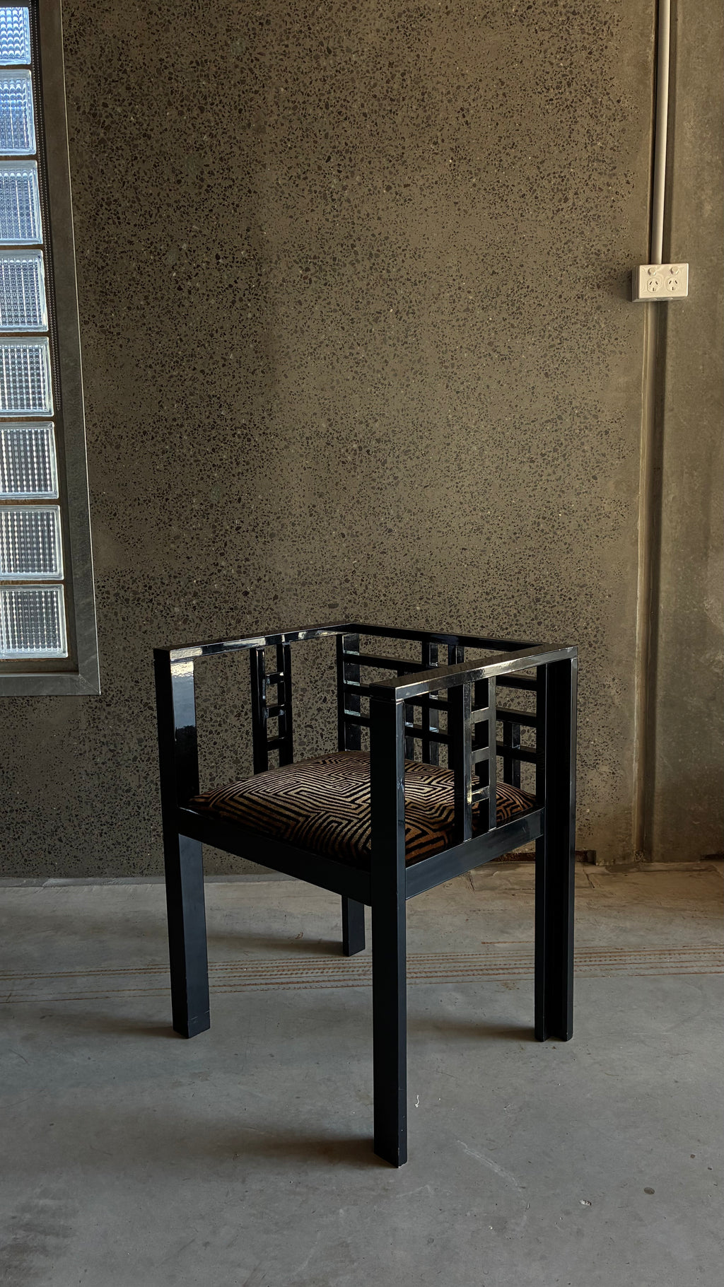 Italian Armchair in Dedar Milano Jamu Jungle 1980s