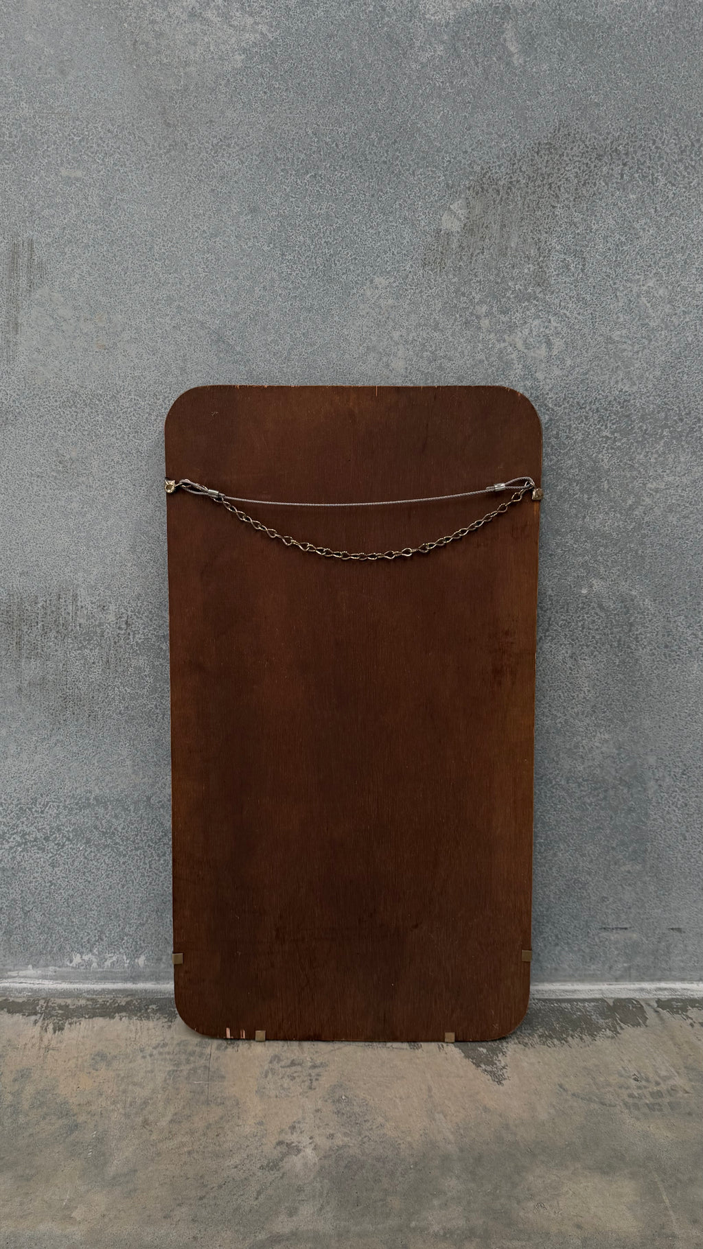Brass Framed Wall Mirror 1970s