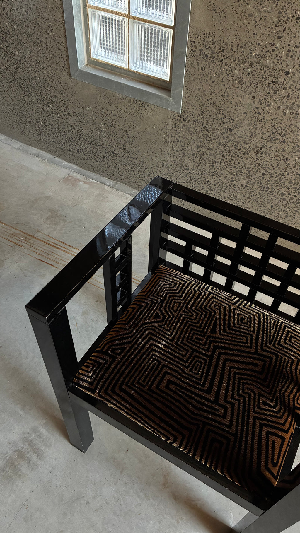 Italian Armchair in Dedar Milano Jamu Jungle 1980s