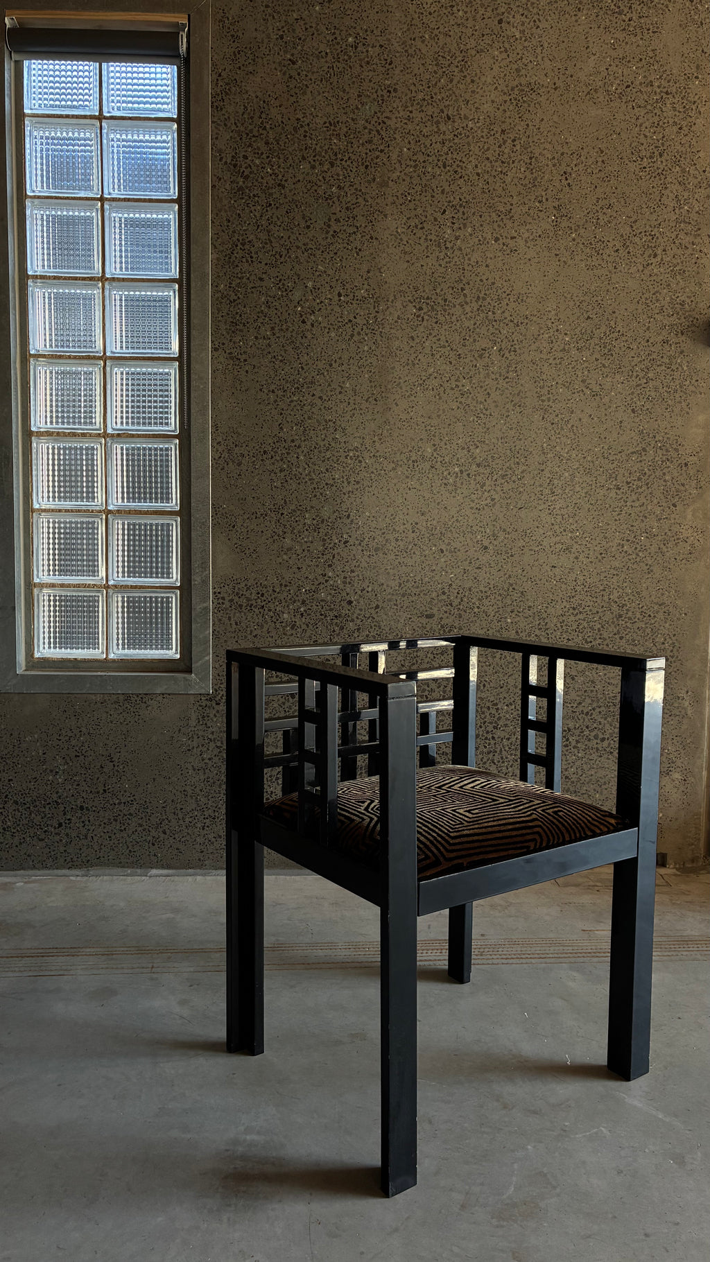 Italian Armchair in Dedar Milano Jamu Jungle 1980s