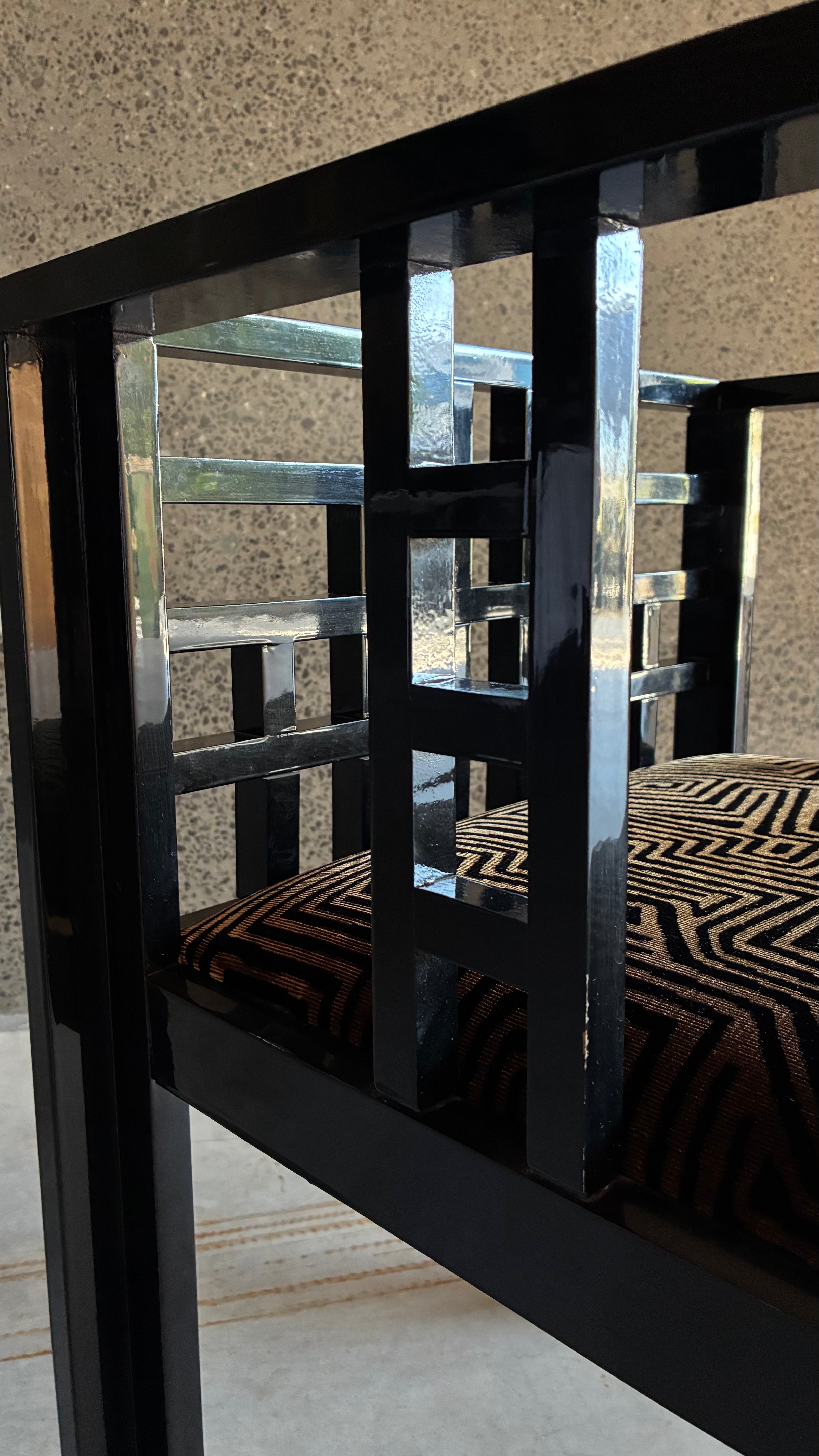 Italian Armchair in Dedar Milano Jamu Jungle 1980s