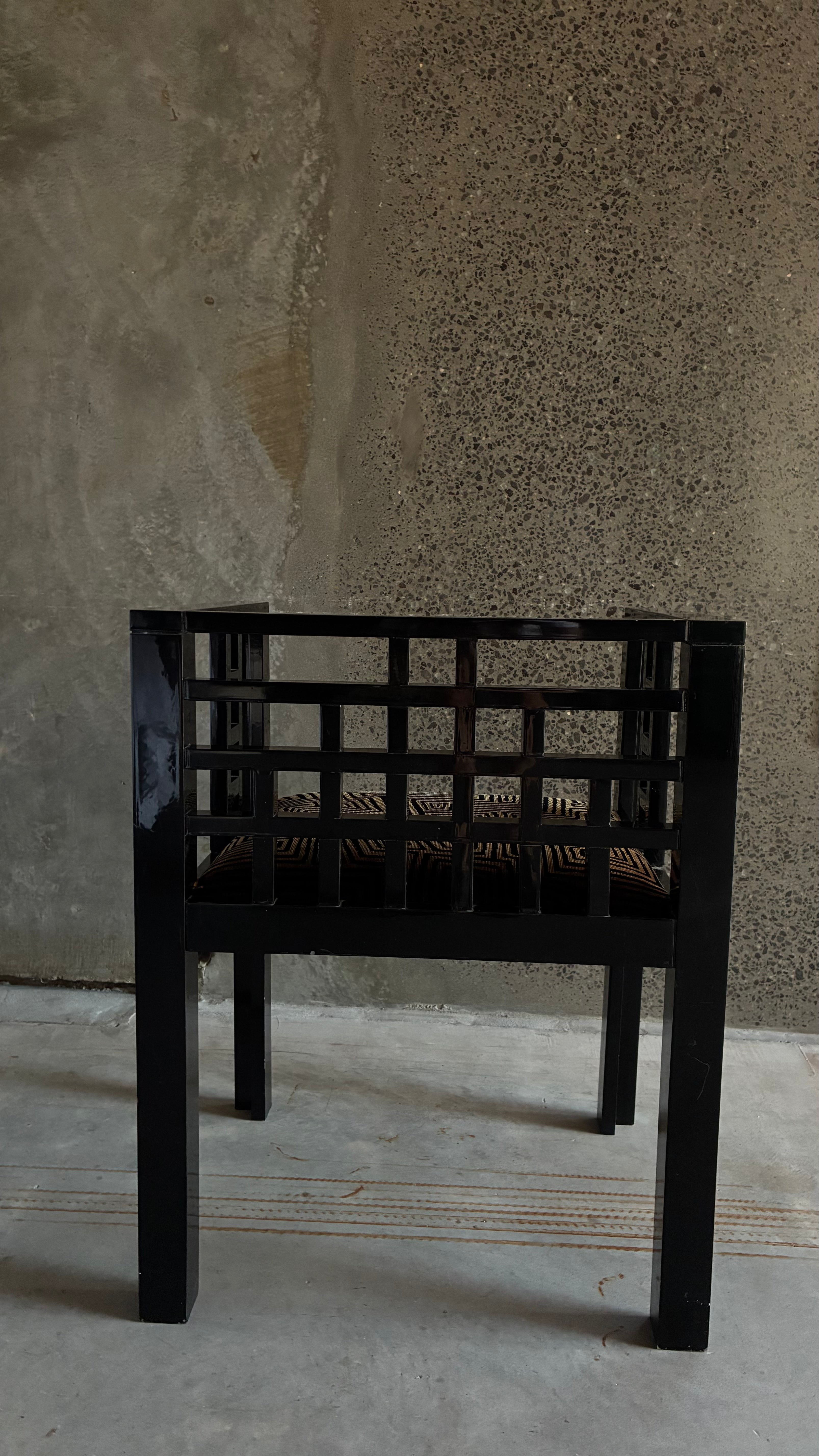 Italian Armchair in Dedar Milano Jamu Jungle 1980s