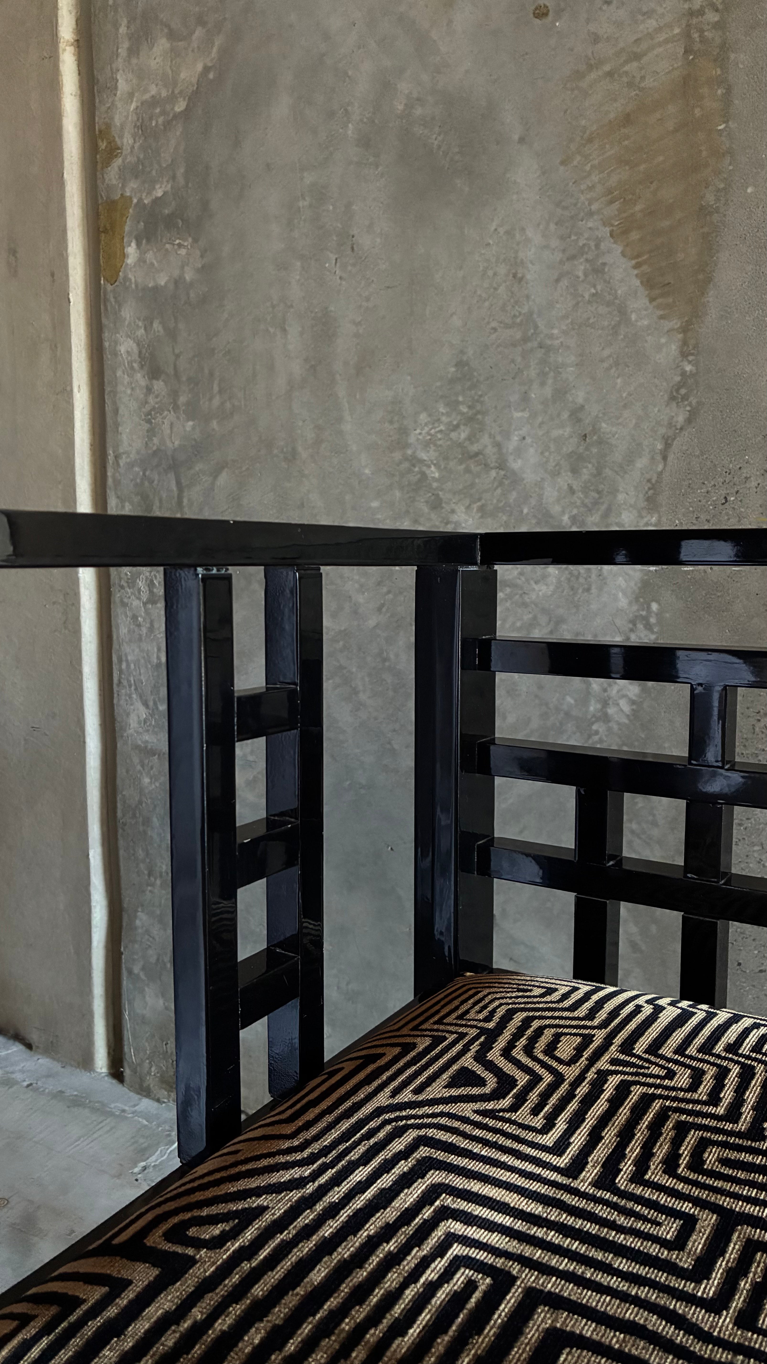 Italian Armchair in Dedar Milano Jamu Jungle 1980s
