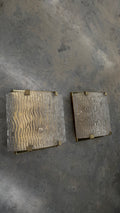 1970s Italian Murano Glass and Brass Wall Sconces