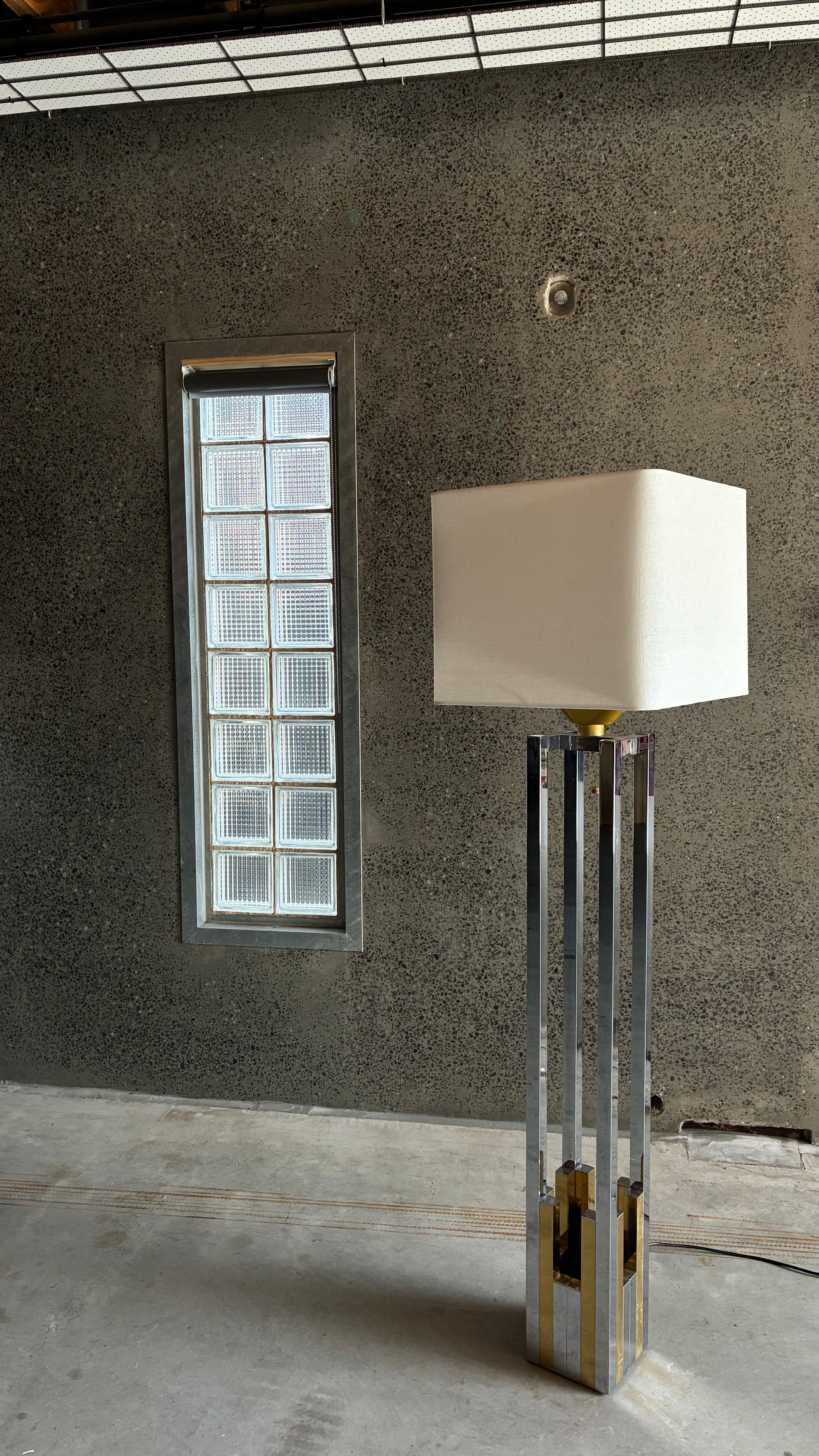 Willy Rizzo Floor Lamp for Lumica, Italy 1970s