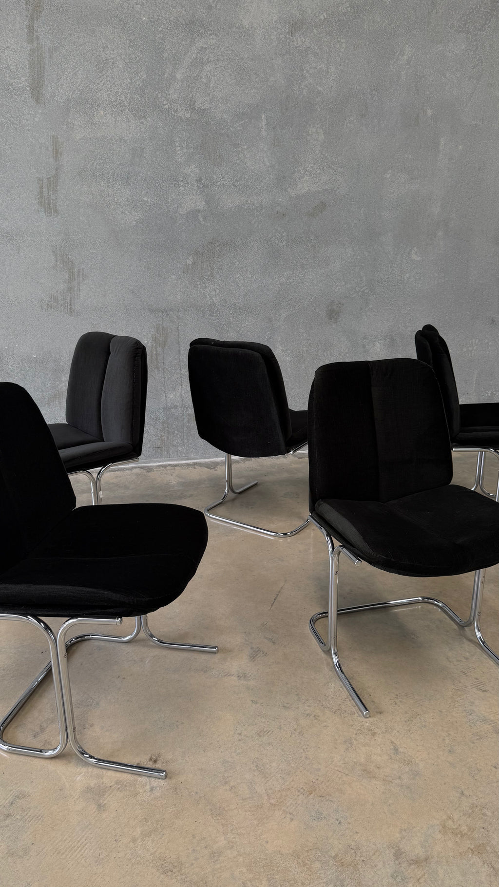 Eleganza Dining Chairs Attributed to Tim Bates for Pieff 1970s (set of six)
