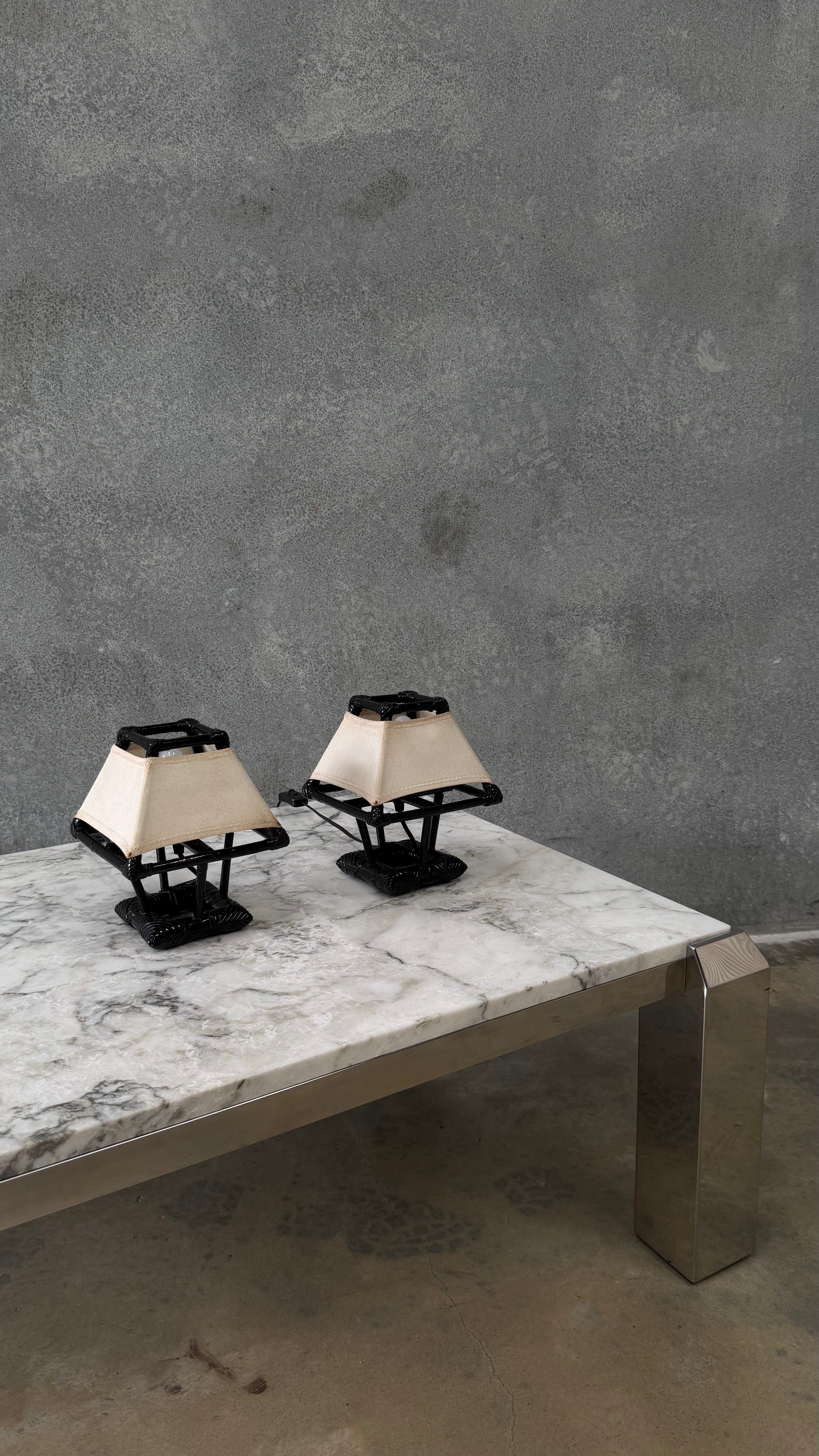 Louis Sognot Table Lamps France 1960s ( Pair )