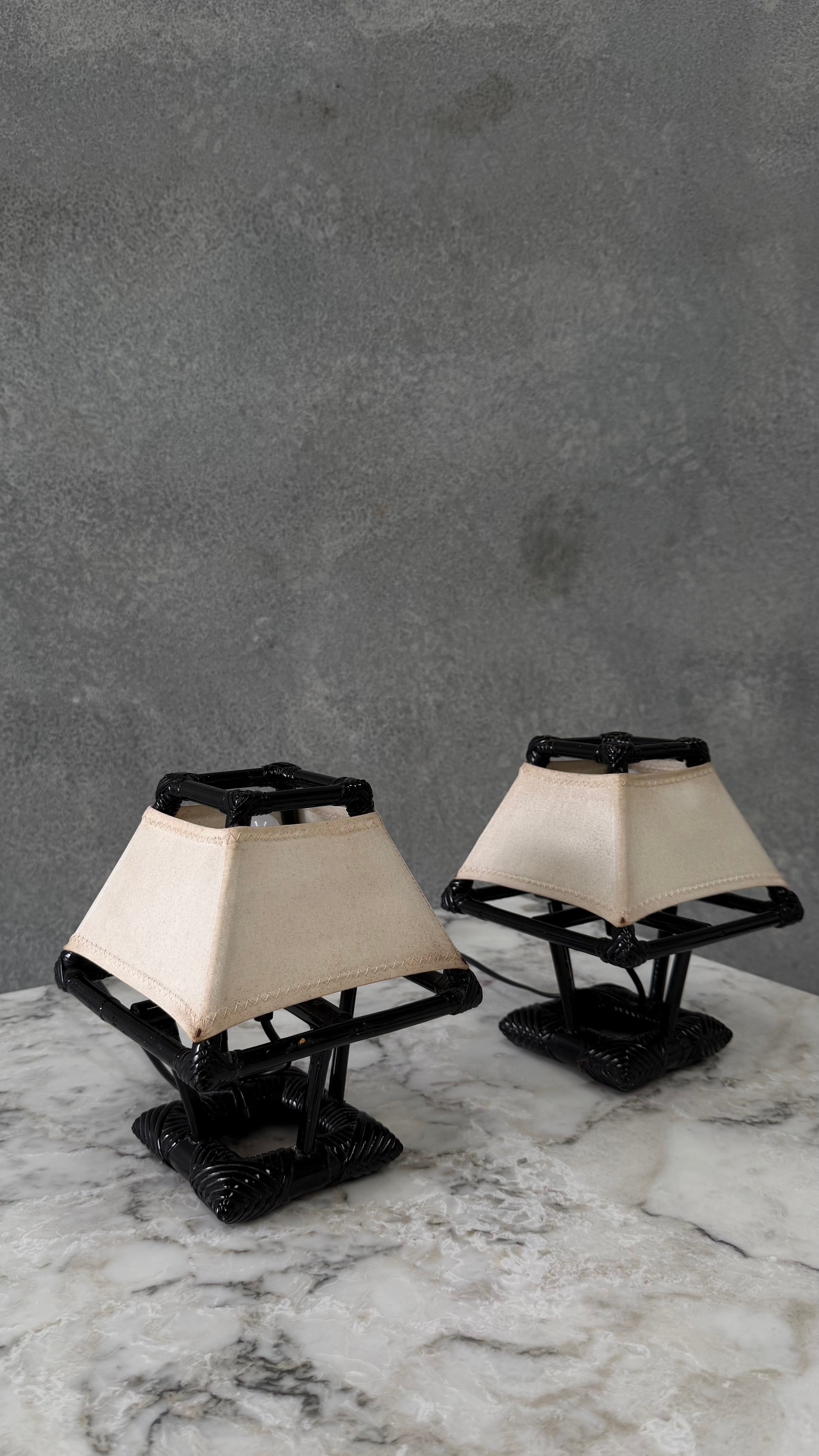 Louis Sognot Table Lamps France 1960s ( Pair )
