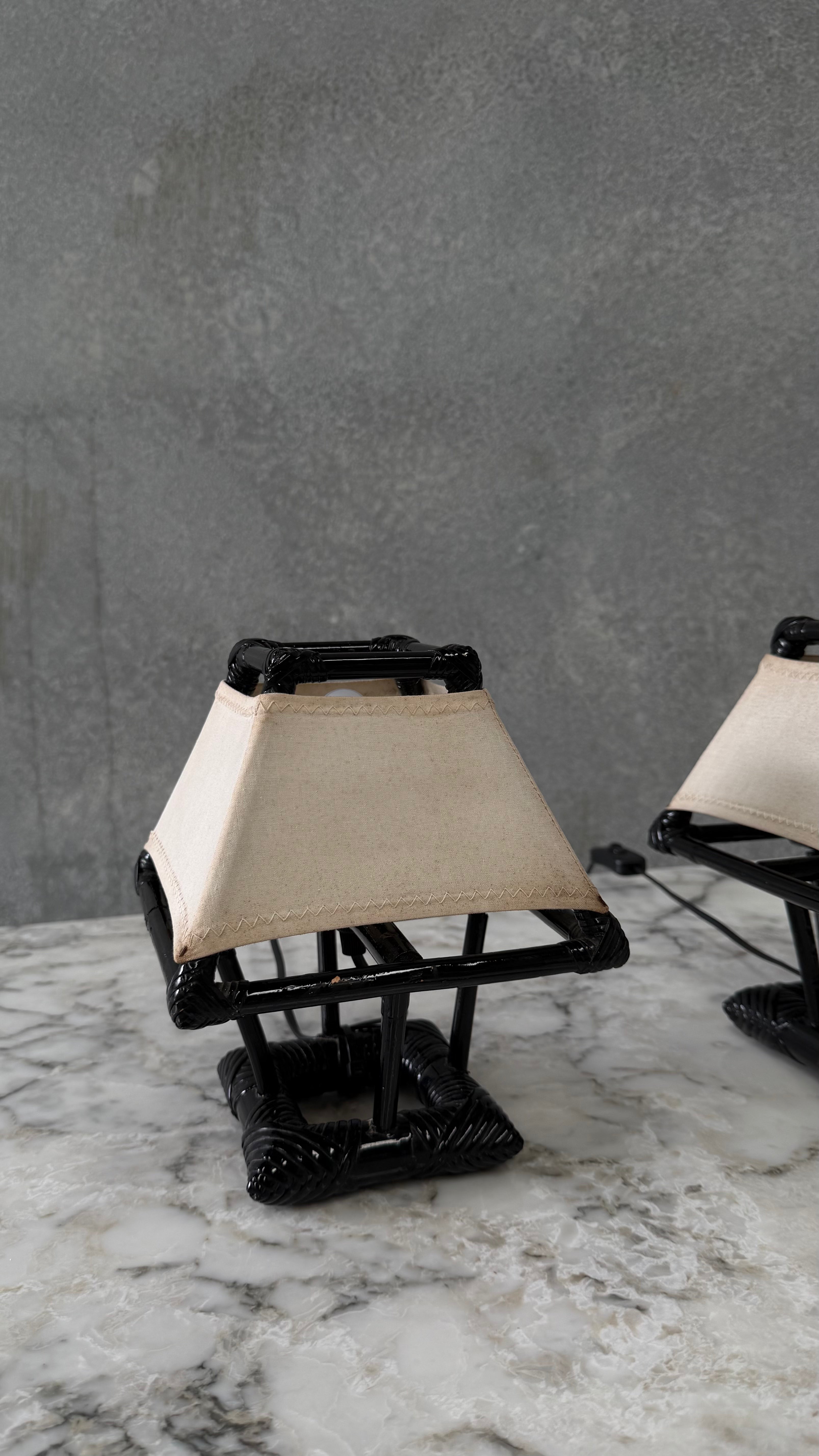 Louis Sognot Table Lamps France 1960s ( Pair )