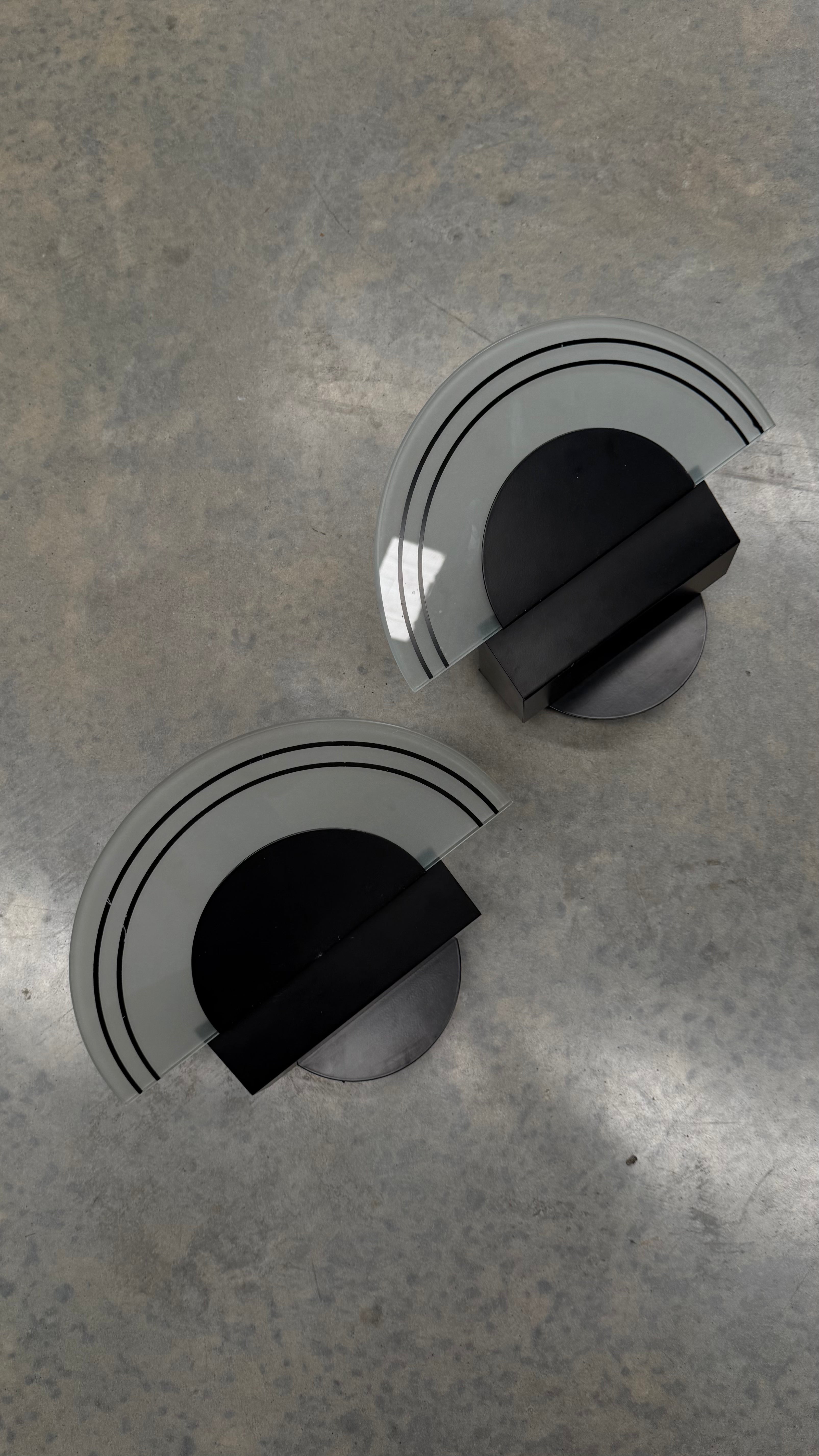 Italian Memphis-Style Wall Sconces 1980s (pair)