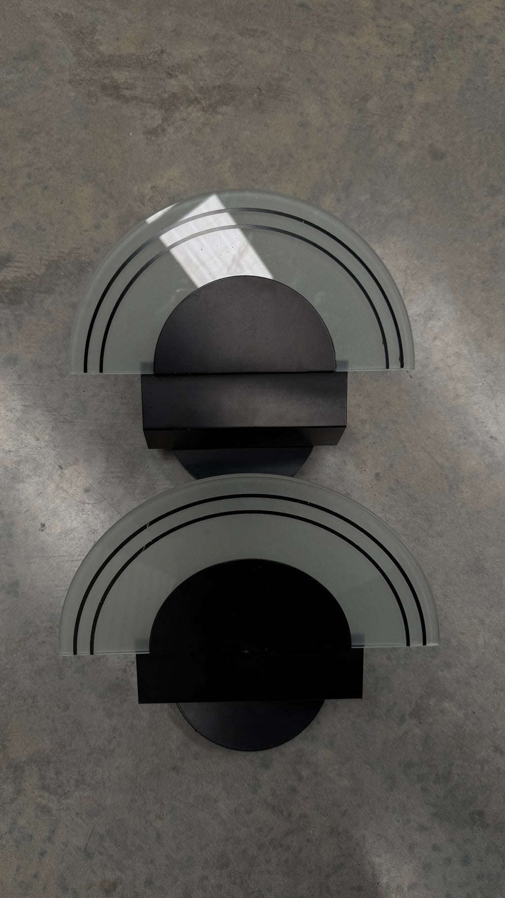 Italian Memphis-Style Wall Sconces 1980s (pair)