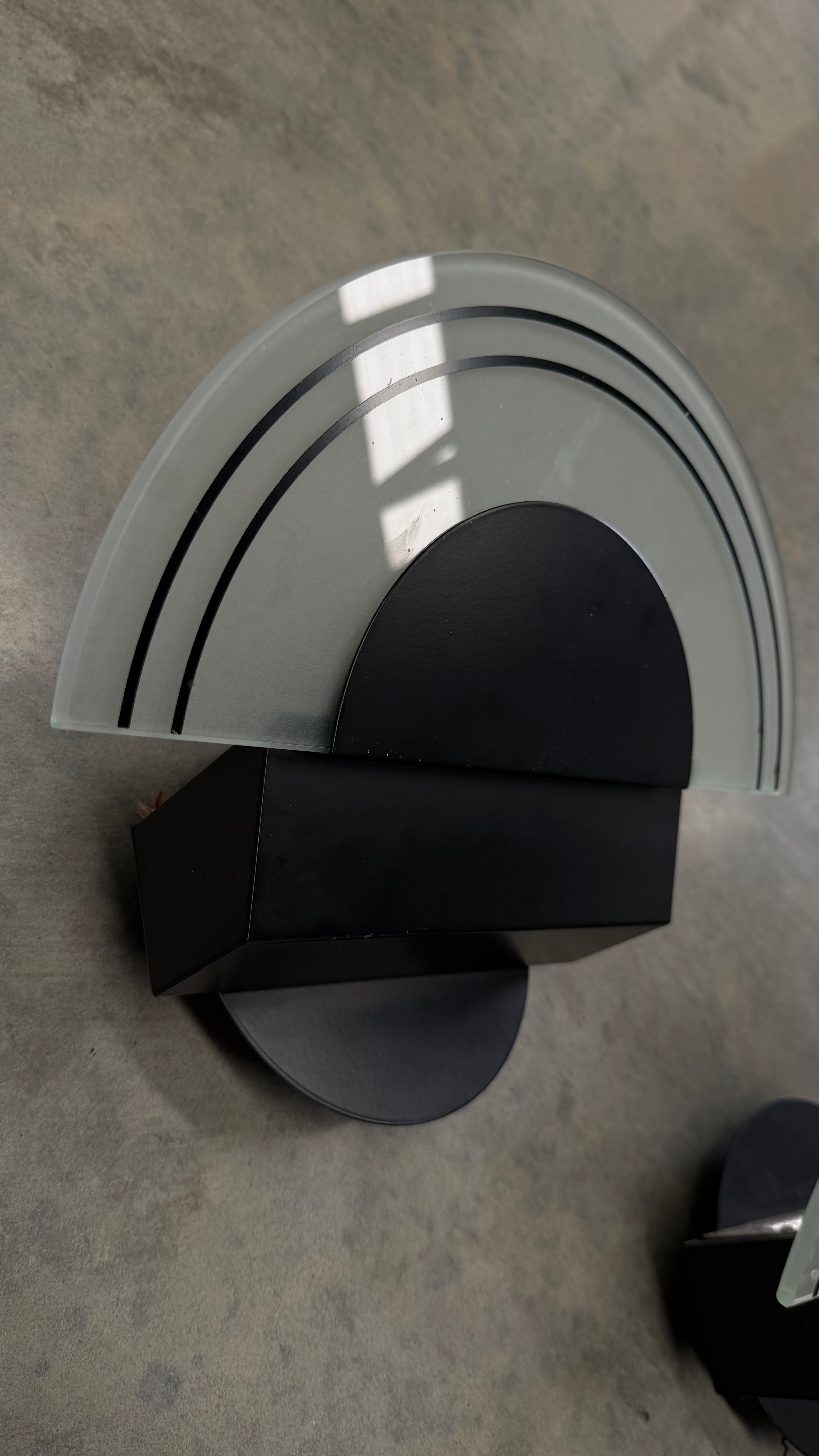 Italian Memphis-Style Wall Sconces 1980s (pair)