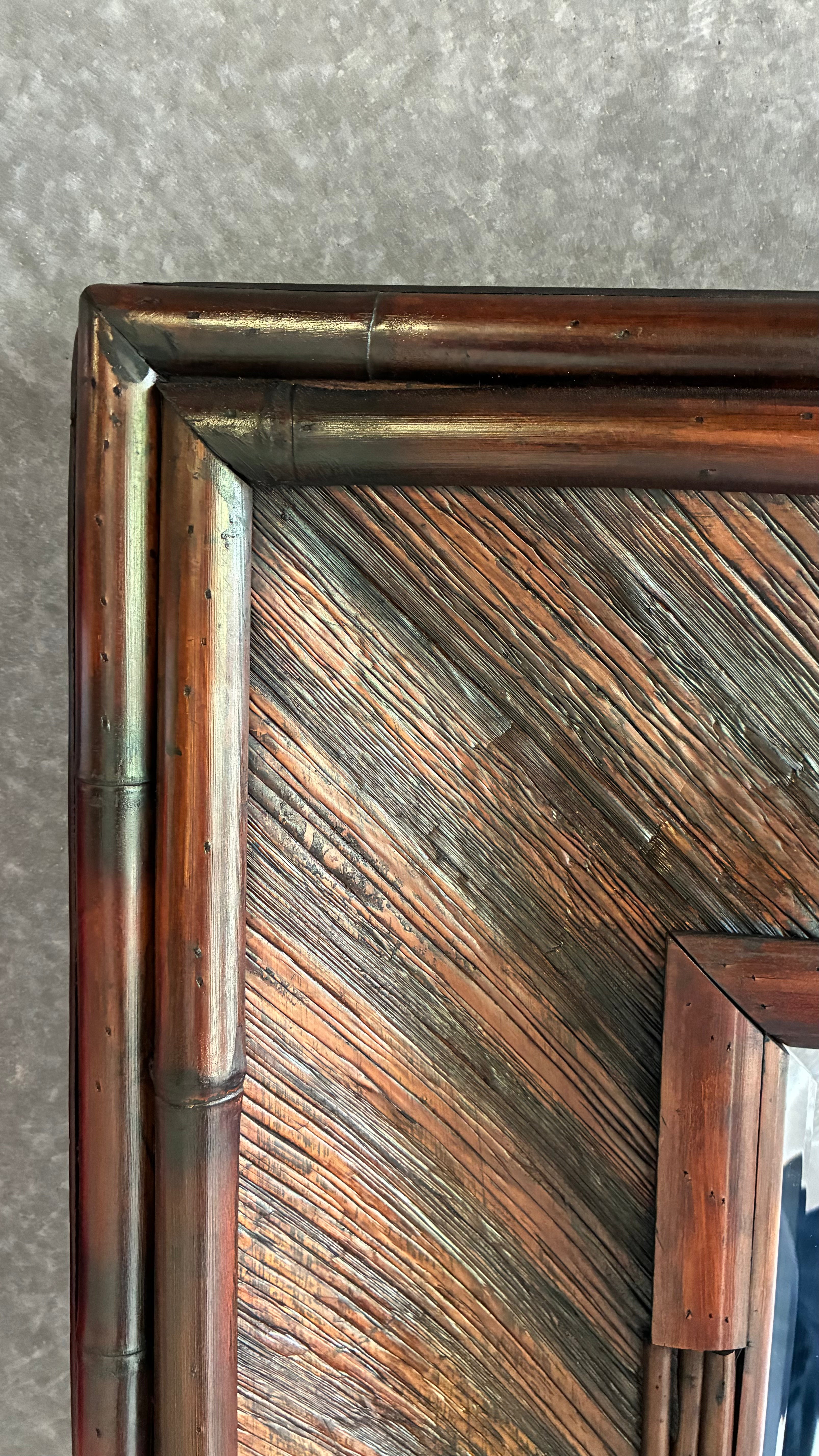VINTAGE BAMBOO MIRROR