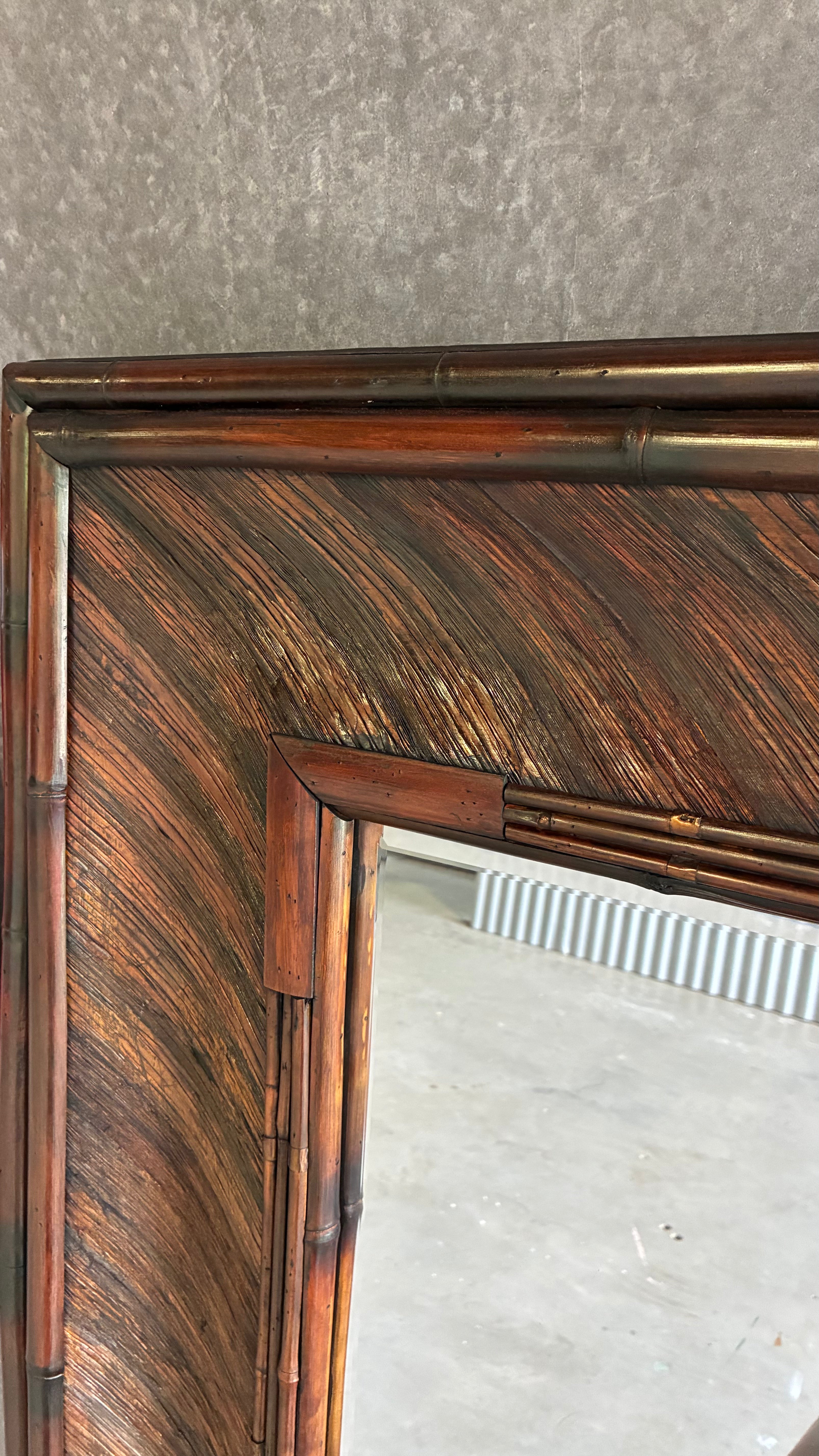 VINTAGE BAMBOO MIRROR