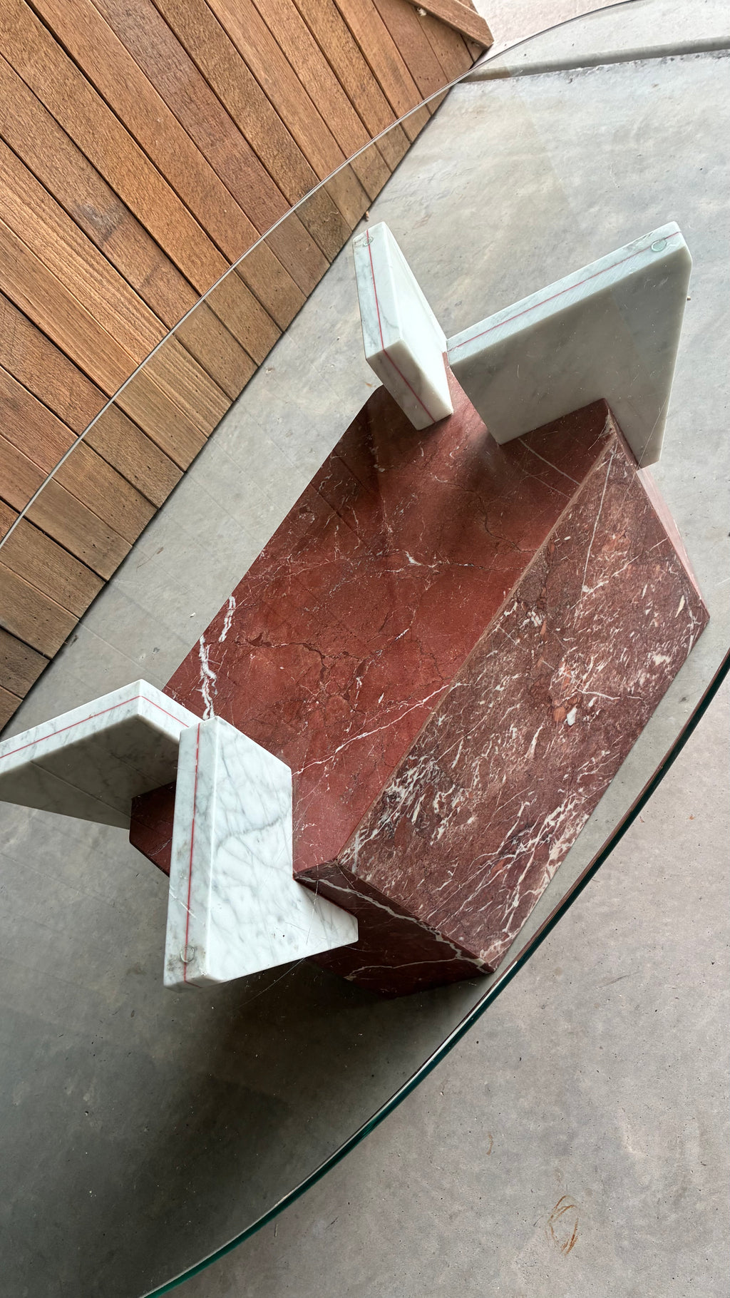 ITALIAN ROSSO VERONA COFFEE TABLE