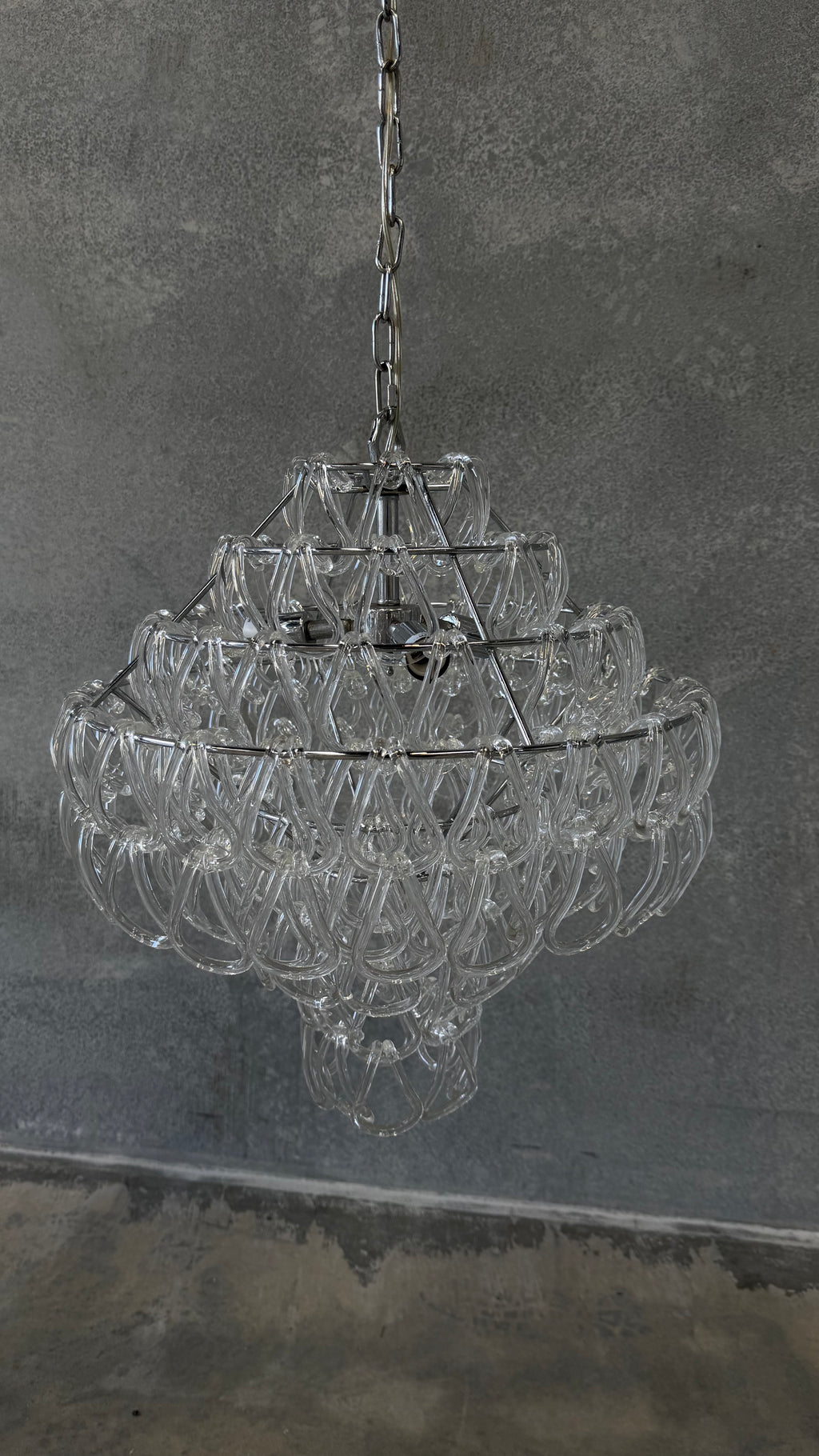 Giogali SP 50 Glass Pendant by Vistosi Italy 1970s