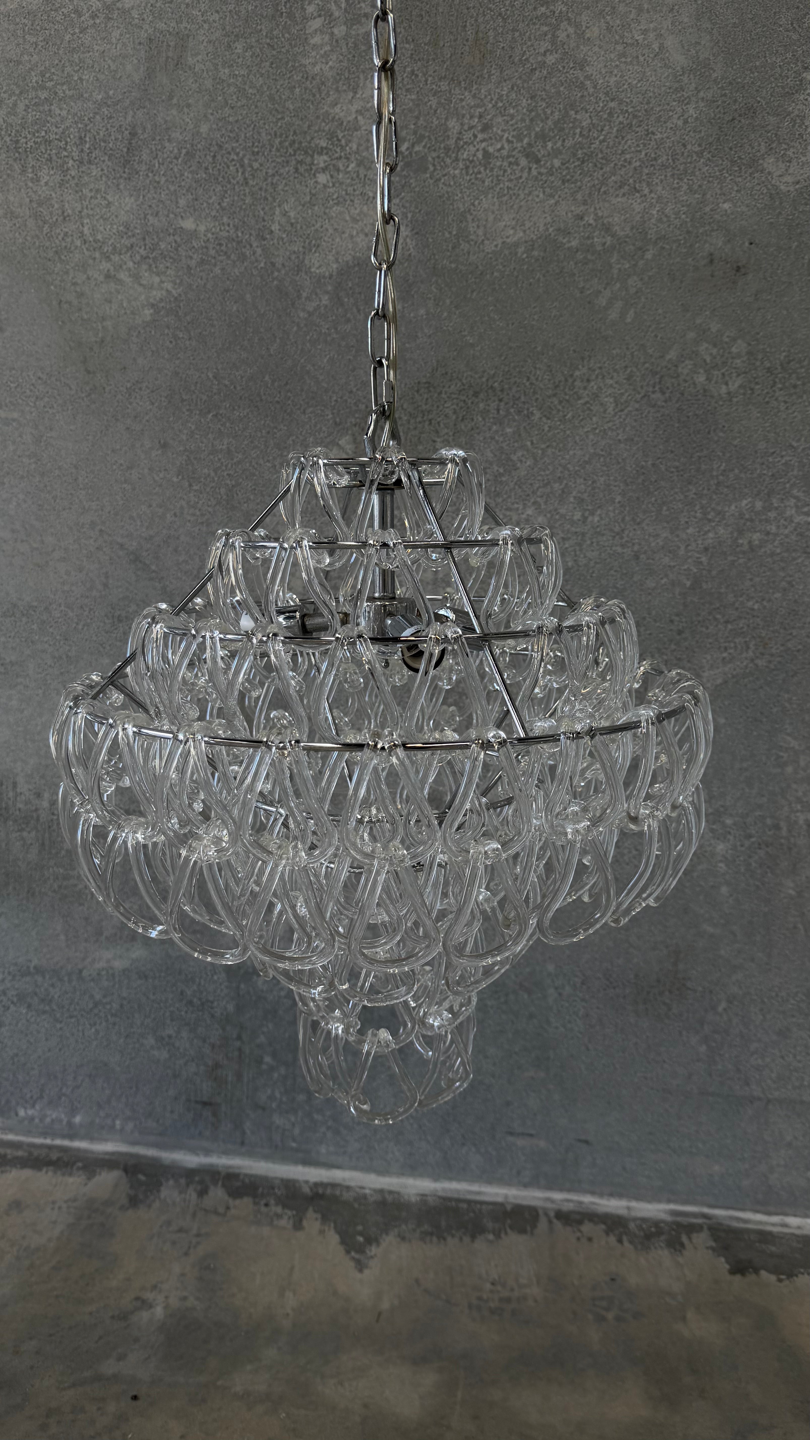 Giogali SP 50 Glass Pendant by Vistosi Italy 1970s