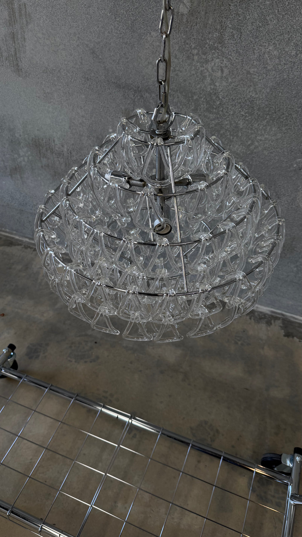Giogali SP 50 Glass Pendant by Vistosi Italy 1970s