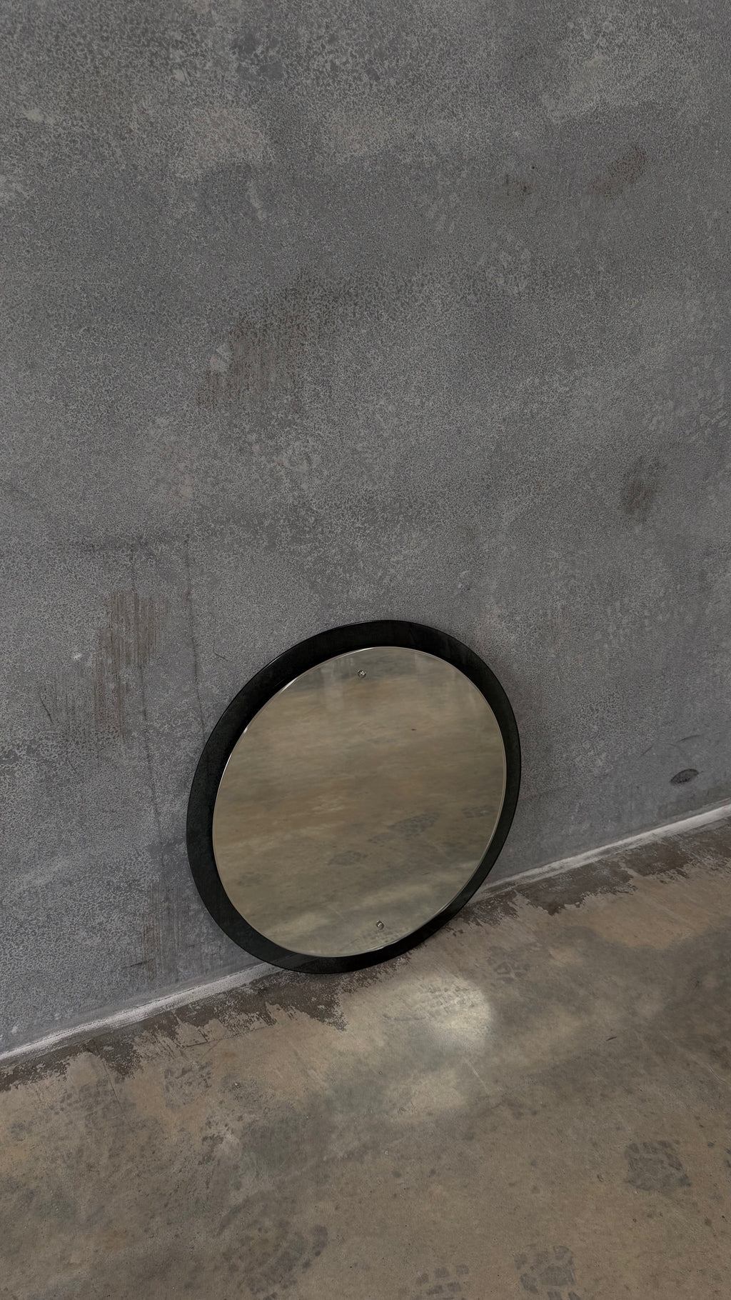 1970s Italian Smoked Glass Mirror